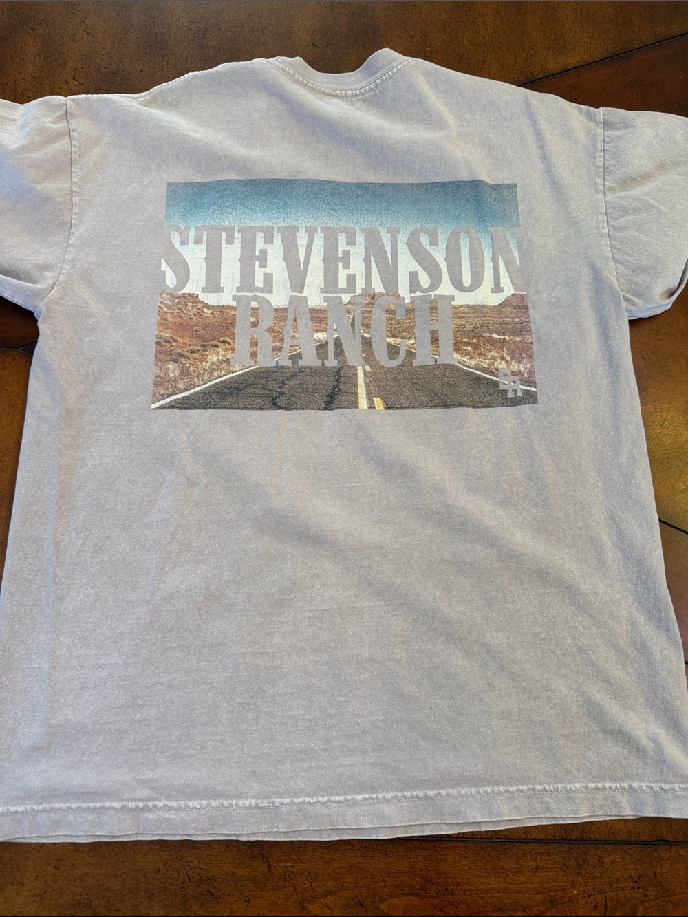 Stevenson RanchLight Gray ‘Not My First Rodeo' Chest Script Short Sleeve Tee - Picture 5 of 6